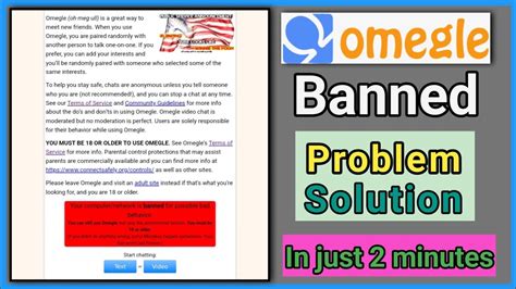 how to go on omegle|how to go on omegle when banned.